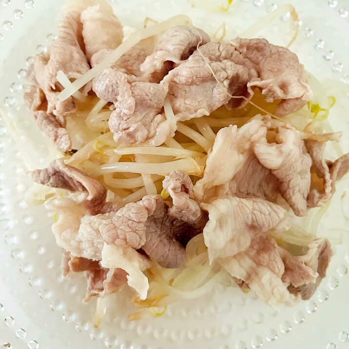 簡単!もやしと豚しゃぶ